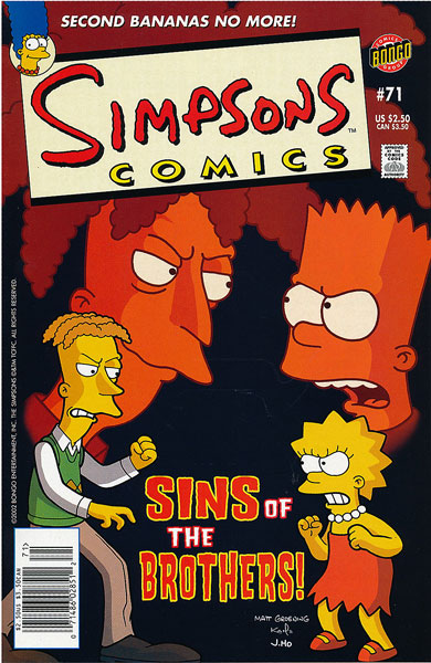 Simpsons Comics #71 - 中古レコード・アメコミ・洋書ペーパーバック・香港映画DVD・ソフビのお店 コーラ・ボーイ
