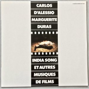 画像: CARLOS D'ALESSIO/ MARGUERITE DURAS　 India Song Et Autres Musiques De Films