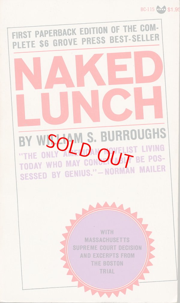 画像1: William S. Burroughs（ウィリアム・バロウズ）/ Naked Lunch（裸のランチ）
