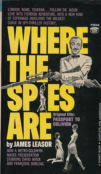 画像1: James Leasor/ Where the Spies Are（忘却へのパスポート）