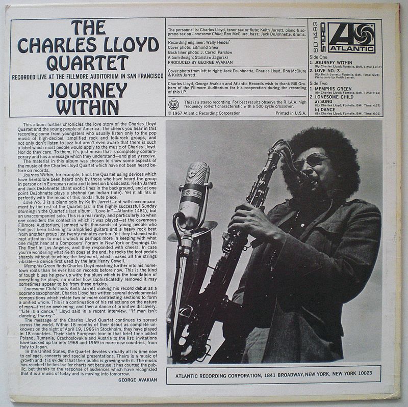 画像: The Charles Lloyd Quartet　Journey within