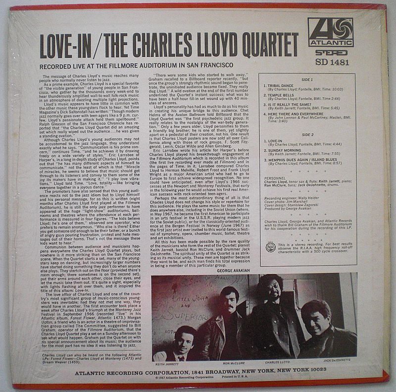 画像: The Charles Lloyd Quartet　LOVE-IN