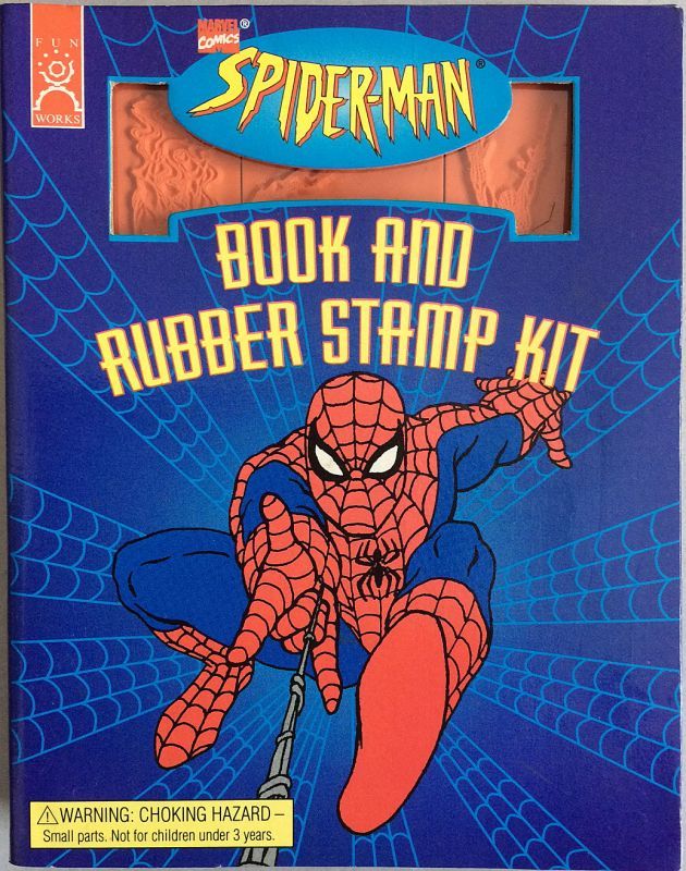 画像1: Fun Works　SPIDER-MAN BOOK AND RUBBER STAMP KIT