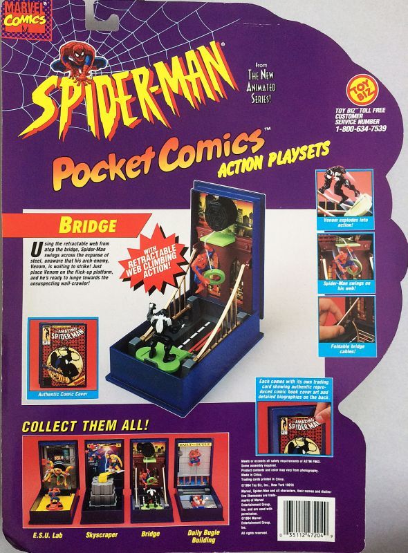 画像: TOYBIZ　SPIDER-MAN Pocket Comics: ACTION PLAYSET (BRIDGE)
