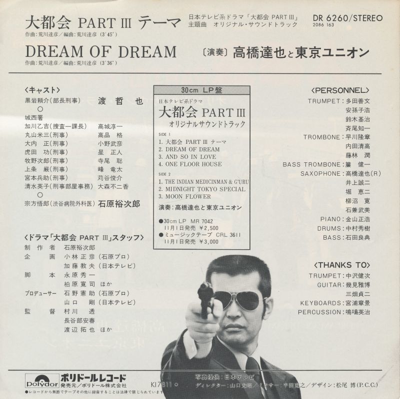 大都会PARTⅢ サントラ盤LPレコード - 邦楽